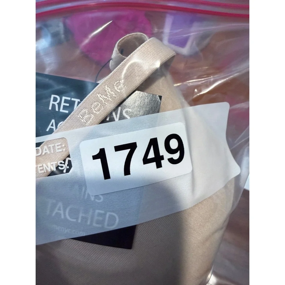 NWT BeMe New York Womens Nude T-Shirt Demi‎ Bra 34D Underwire Loungewear Neutral